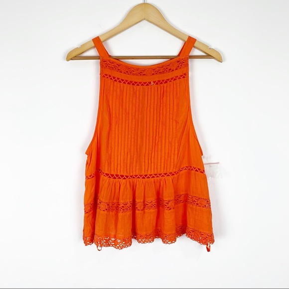 Free People Constant Crush Button Back Tank Size M - Picture 2 of 7